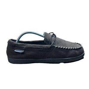 DOCKERS Men's 9-10 lace Up Flat Slippers Shoes Brown Sandals‎ Cotton